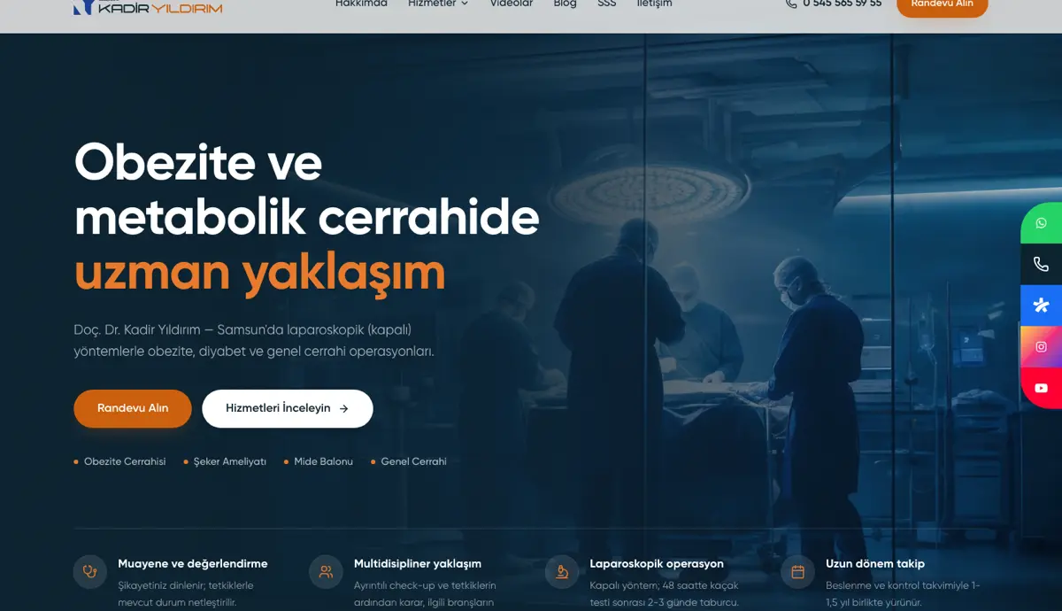 Doç. Dr. Kadir Yıldırım — proje ekran görüntüsü