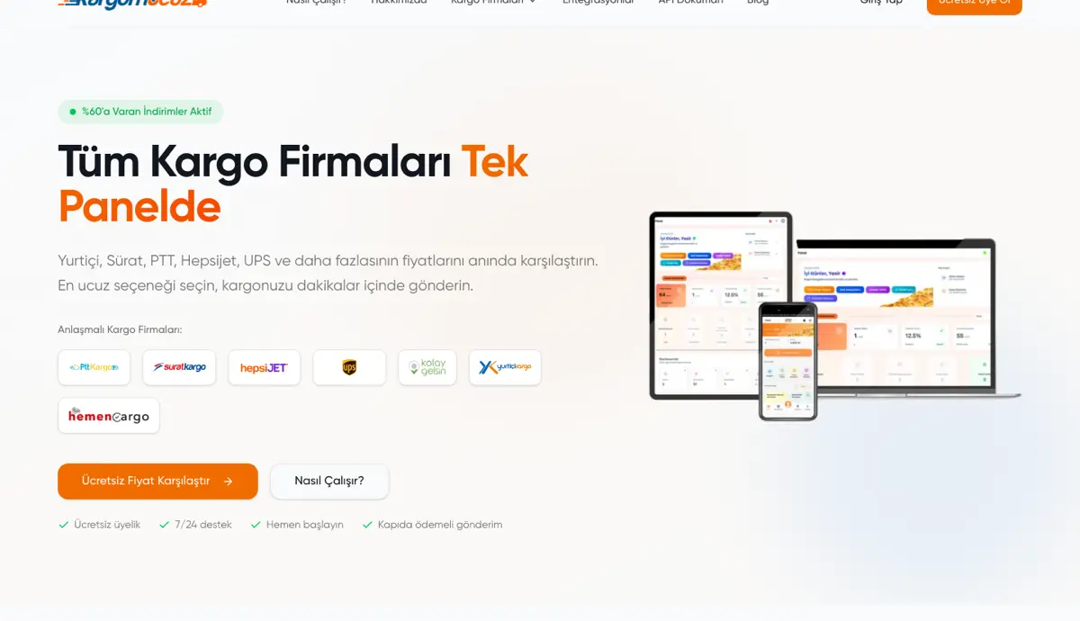 Kargom Ucuz — proje ekran görüntüsü
